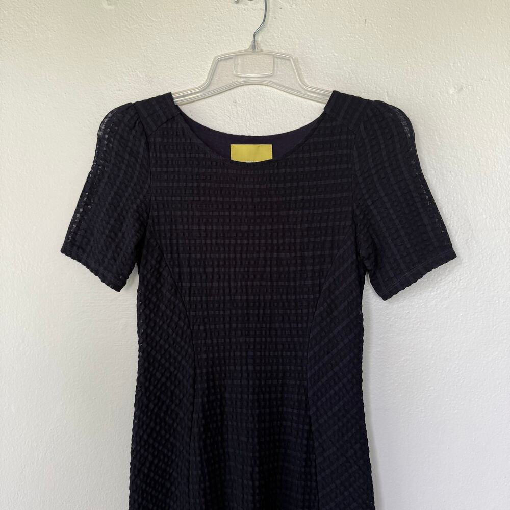 Maeve Anthropologie texture  sheath dress black size XS - Picture 3 of 9